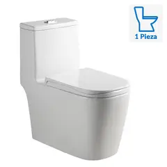 SENSI DACQUA - Sanitario One piece a Piso 30,5 cm 7 Litros Granada Blanco