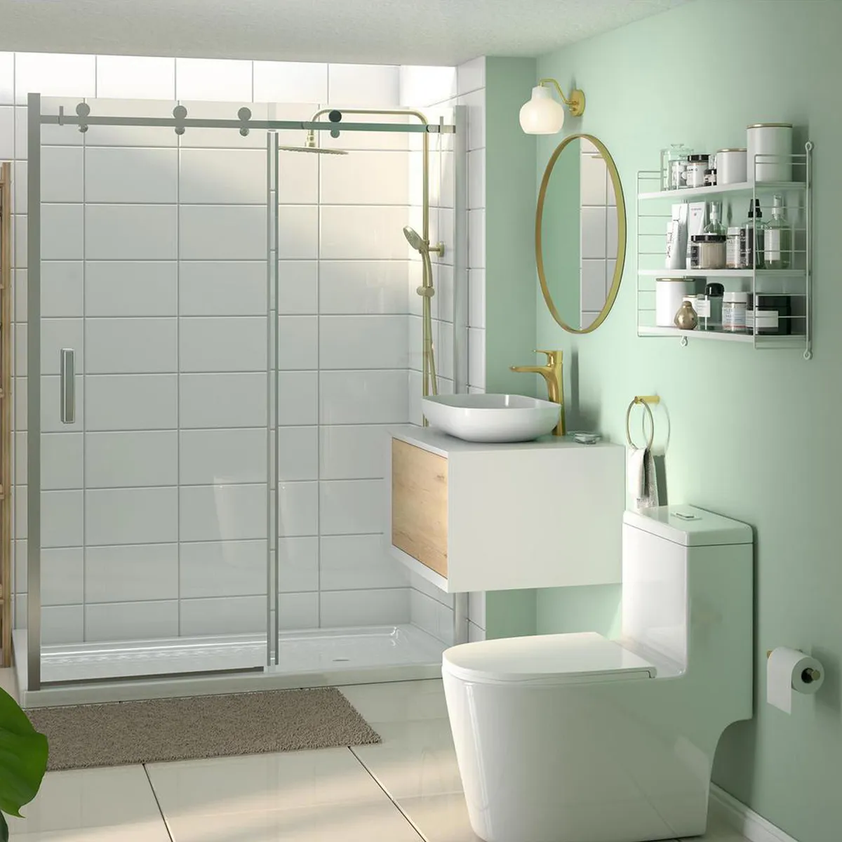 SENSI DACQUA - Sanitario One piece a Piso 30,5 cm 7 Litros Granada Blanco