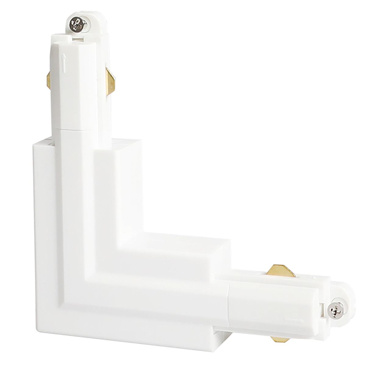 JUST HOME COLLECTION - Conector esquina izquierdo riel blanco