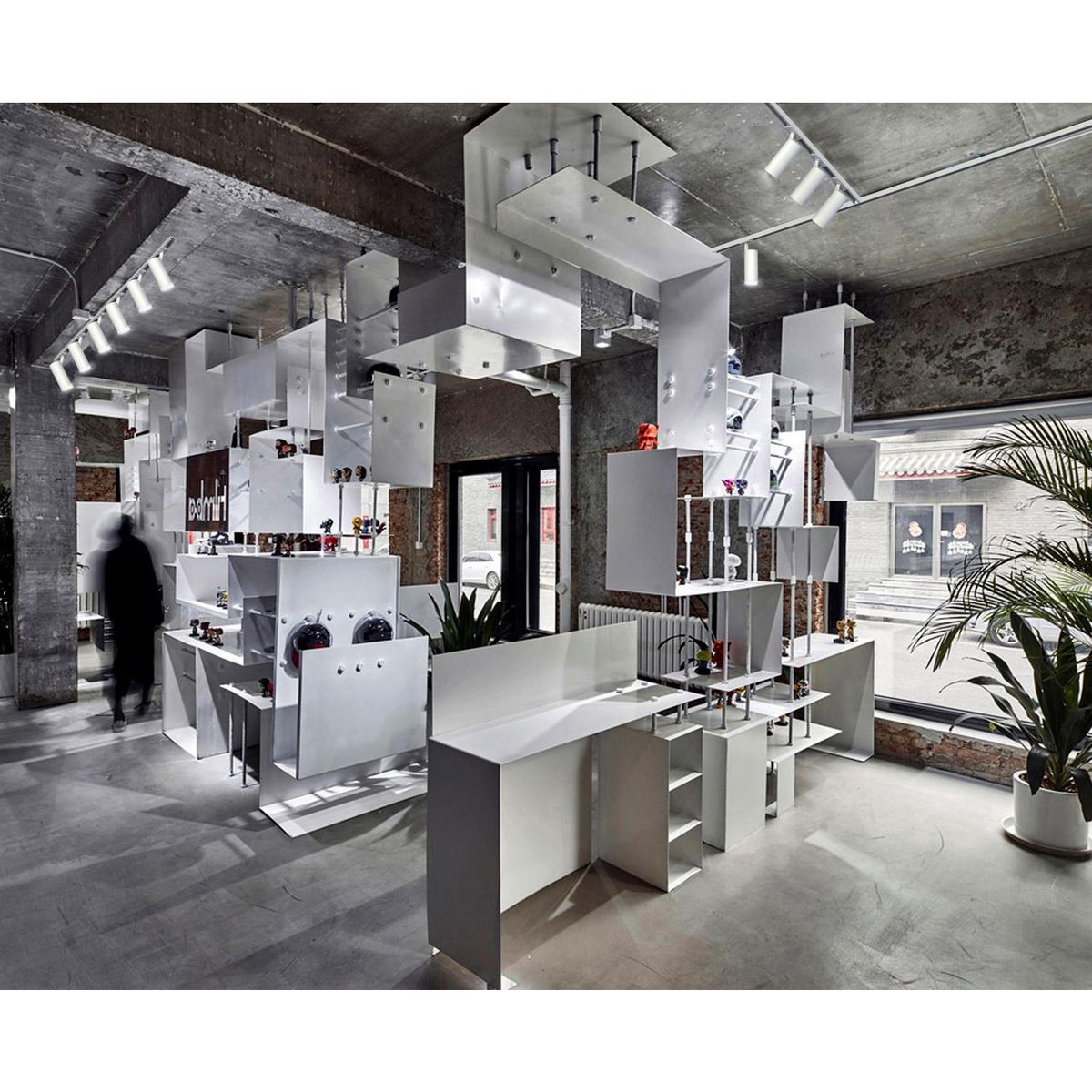 JUST HOME COLLECTION - Conector esquina izquierdo riel blanco