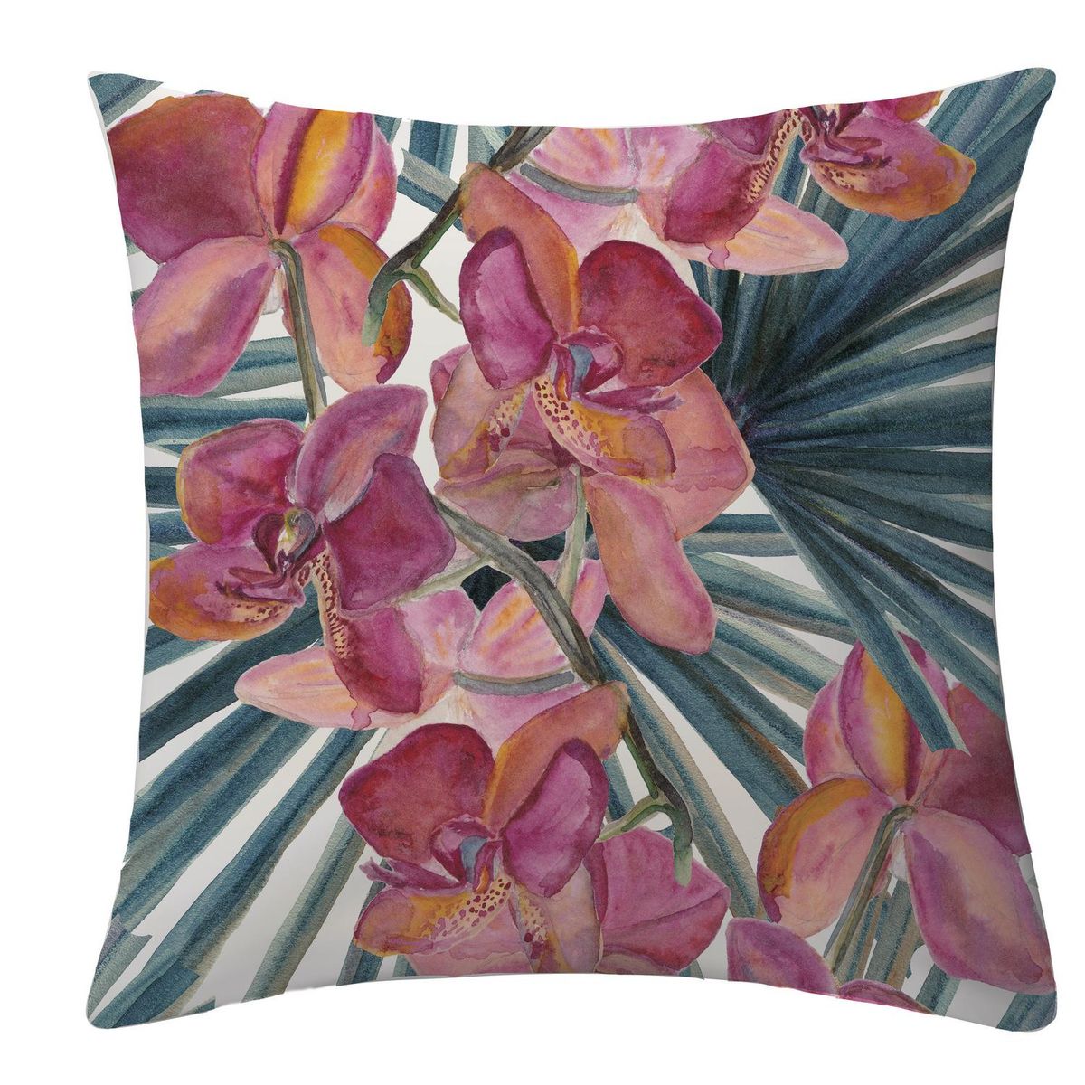 ATMOSPHERA HOME - Funda cojín palma fucsia 50x50 cm