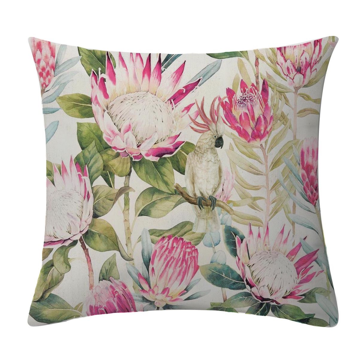 ATMOSPHERA HOME - Funda cojín cacatua verde 50x50 cm