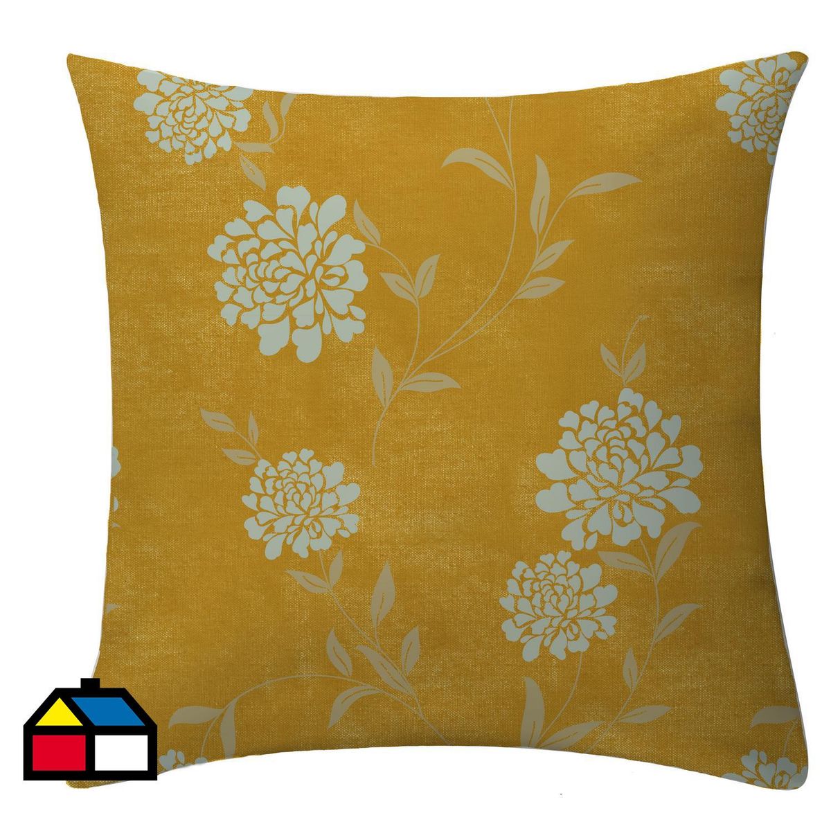 ATMOSPHERA HOME - Funda cojín enredadera amarilla 50x50 cm