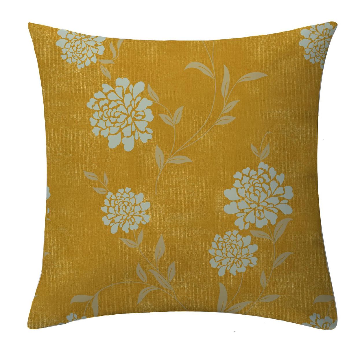 ATMOSPHERA HOME - Funda cojín enredadera amarilla 50x50 cm