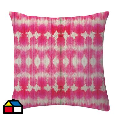 Funda cojn batik magenta 50x50 cm.