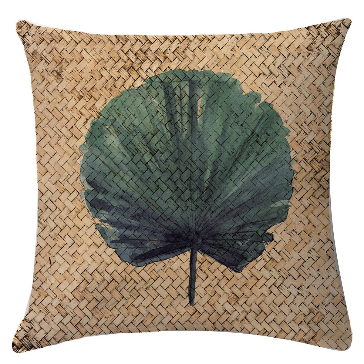 ATMOSPHERA HOME - Funda cojín palma rattan 45x45 cm