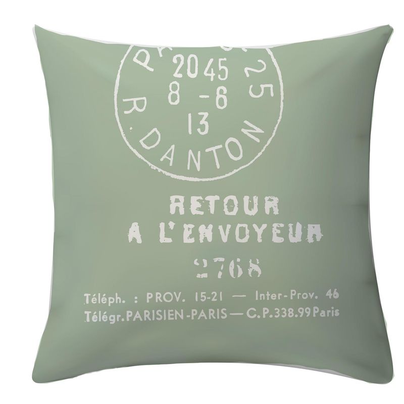 ATMOSPHERA HOME - Funda cojín postal gris 45x45 cm
