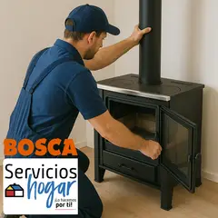 SERVICIOS HOGAR - Instalación Calefactor/Cocina a Leña en casa de 1 piso BOSCA