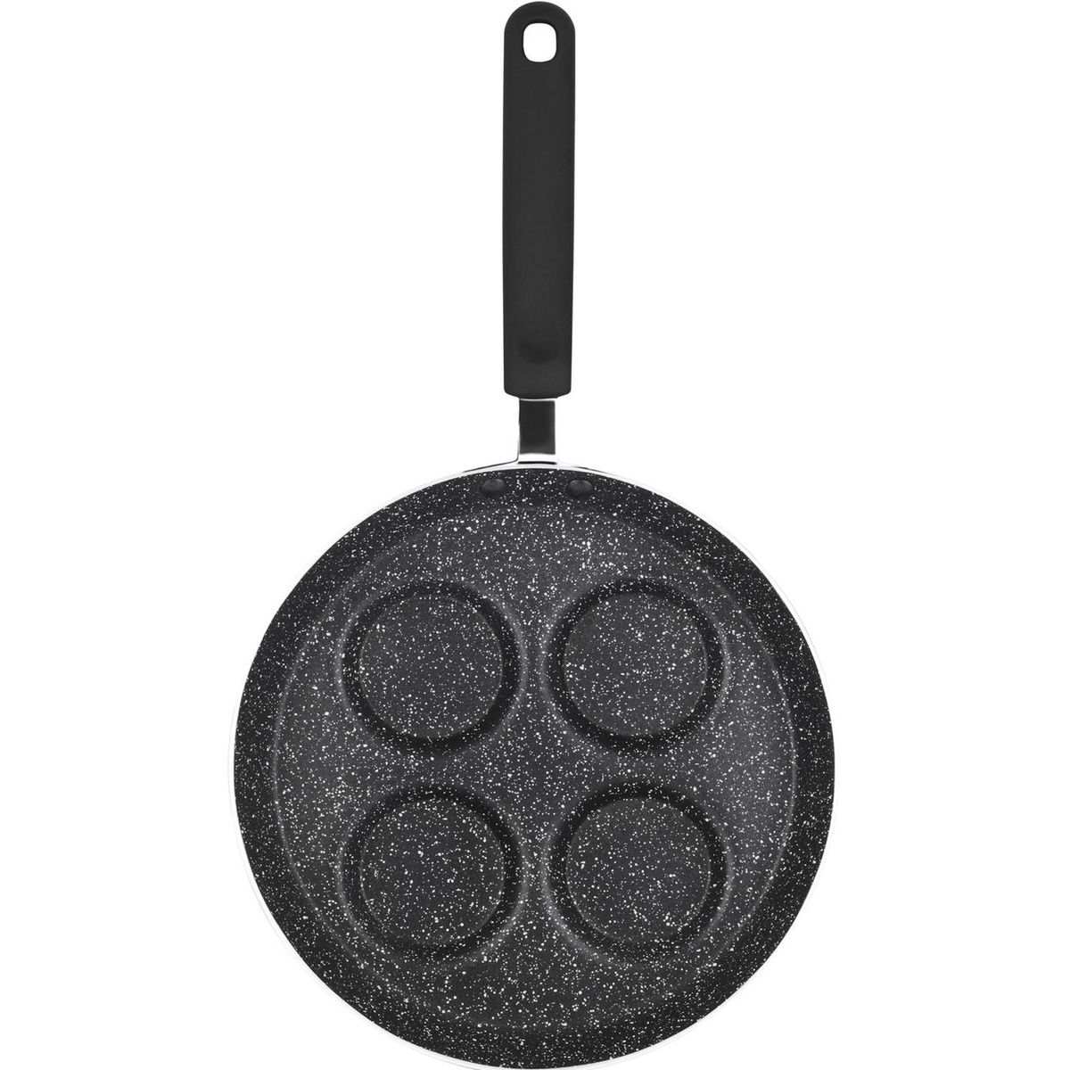 MARMICOC - Sartén Huevera 24 cm Aluminio Negro