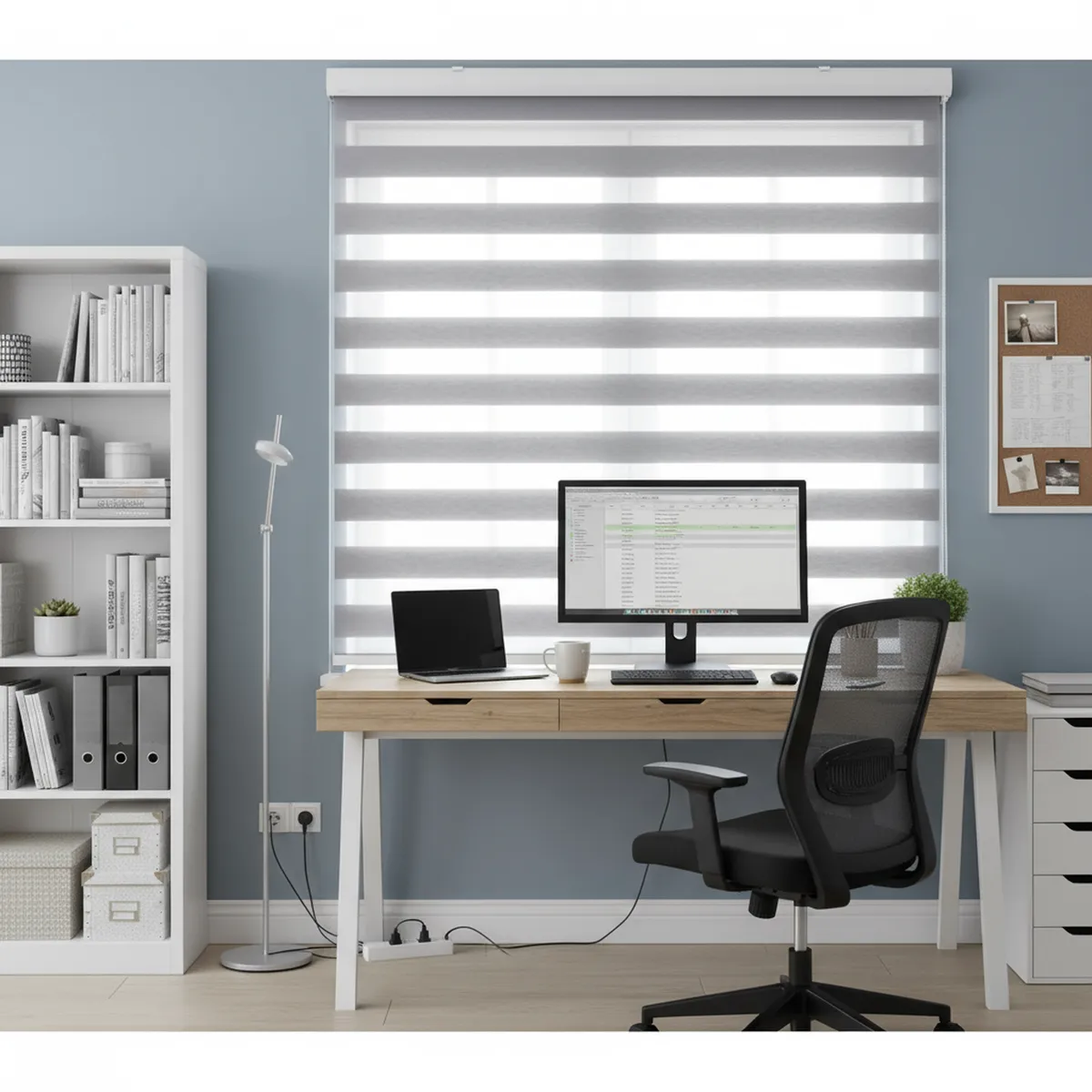 JUST HOME COLLECTION - Cortina Roller Dúo Gris