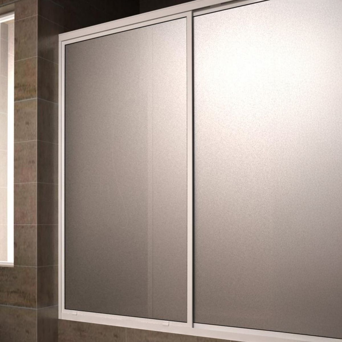 WINTEC - Mampara Tina Acrílico Blanco 150x150cm
