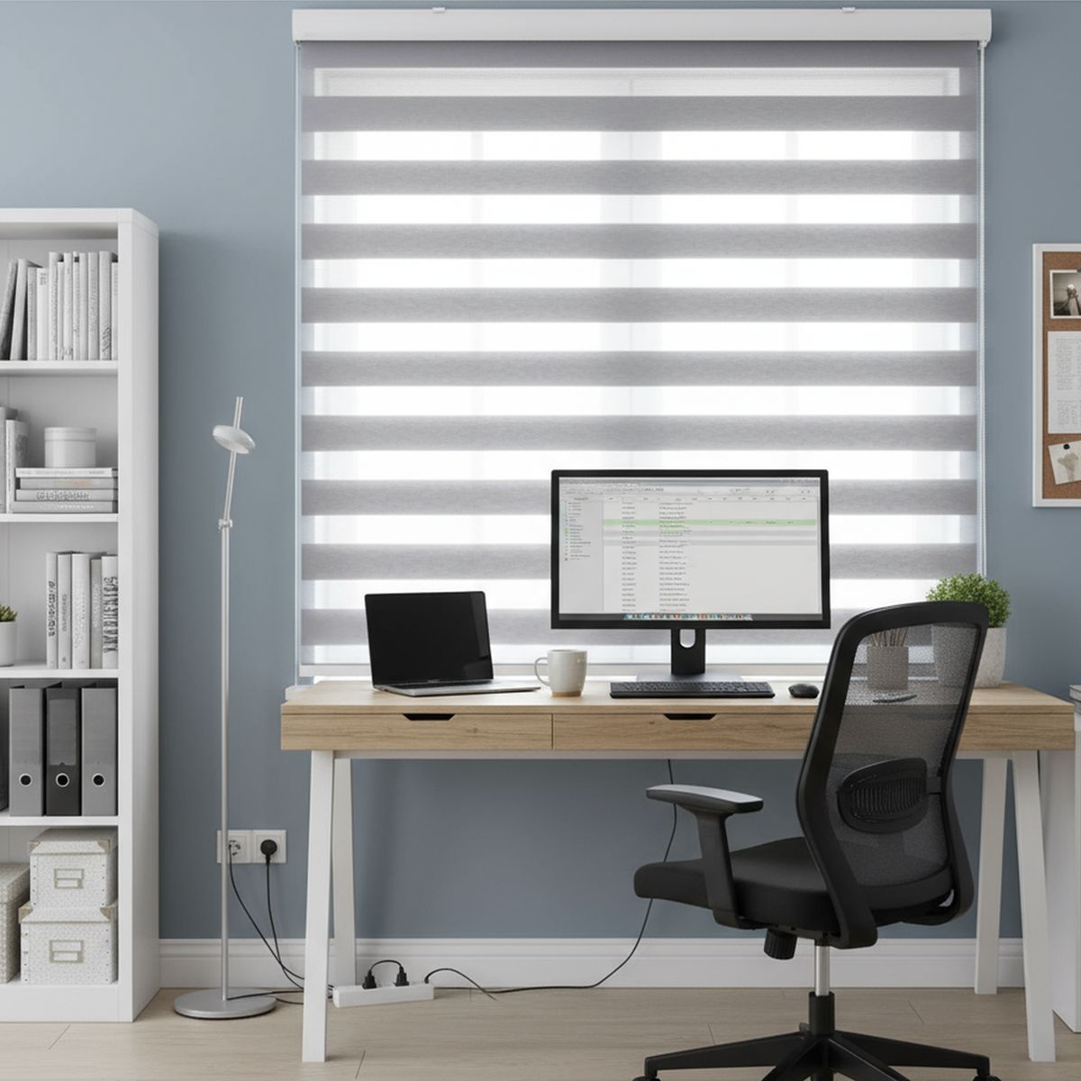 JUST HOME COLLECTION - Cortina Roller Dúo Gris