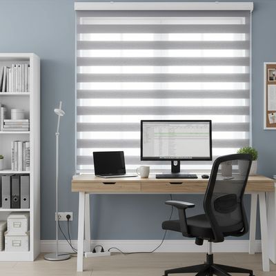 Imagen 2 del producto Cortina Roller Dúo Poliéster Gris claro