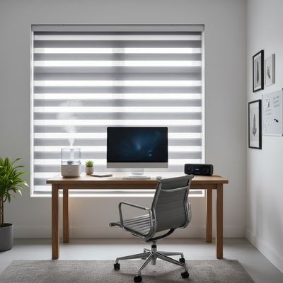 Imagen 2 del producto Cortina Roller Dúo Poliéster Gris claro