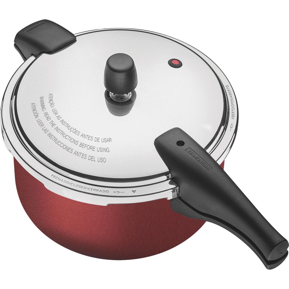 TRAMONTINA - Olla a presión 6 Litros Aluminio Vancouver