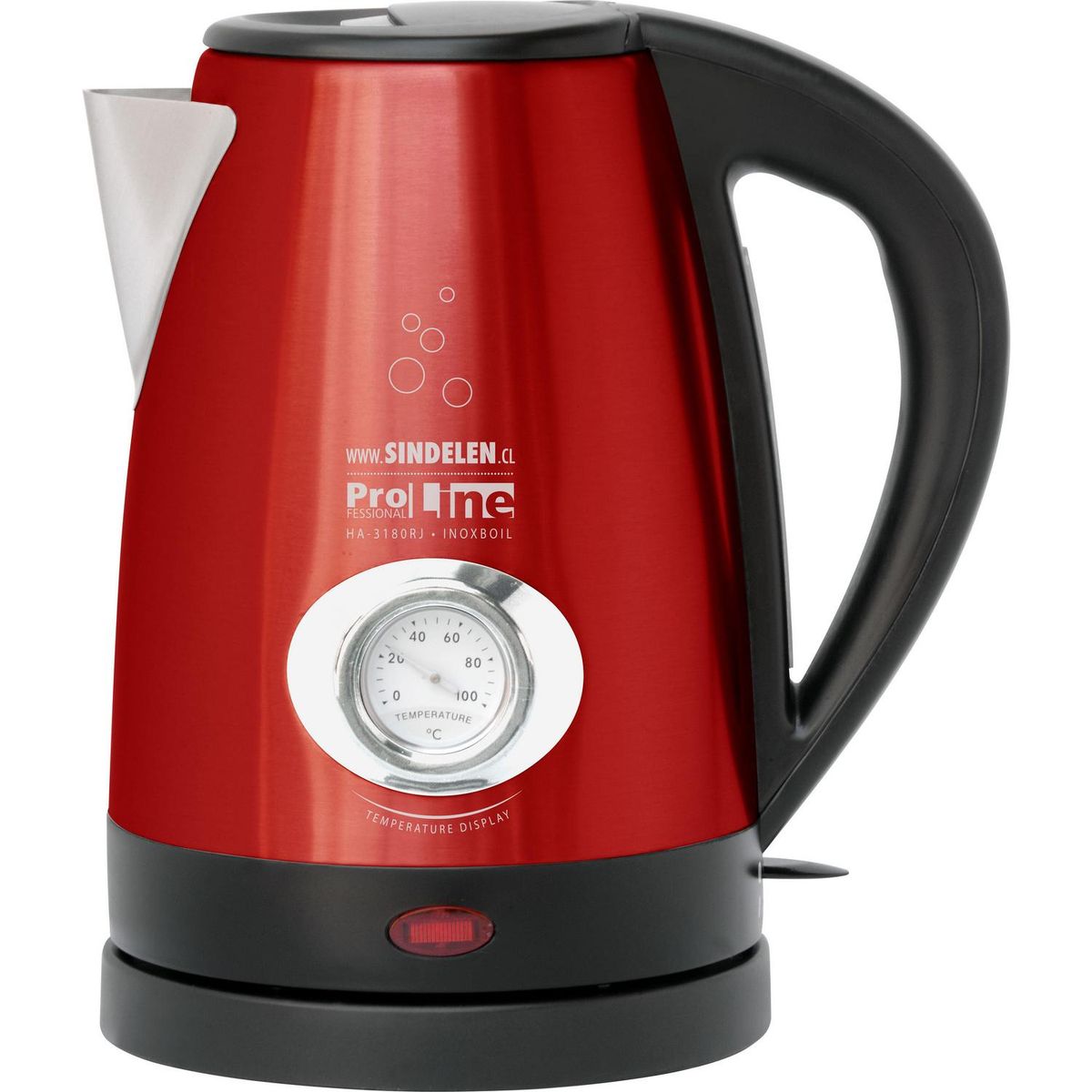 SINDELEN - Hervidor de Agua 1.7 1950W Rojo