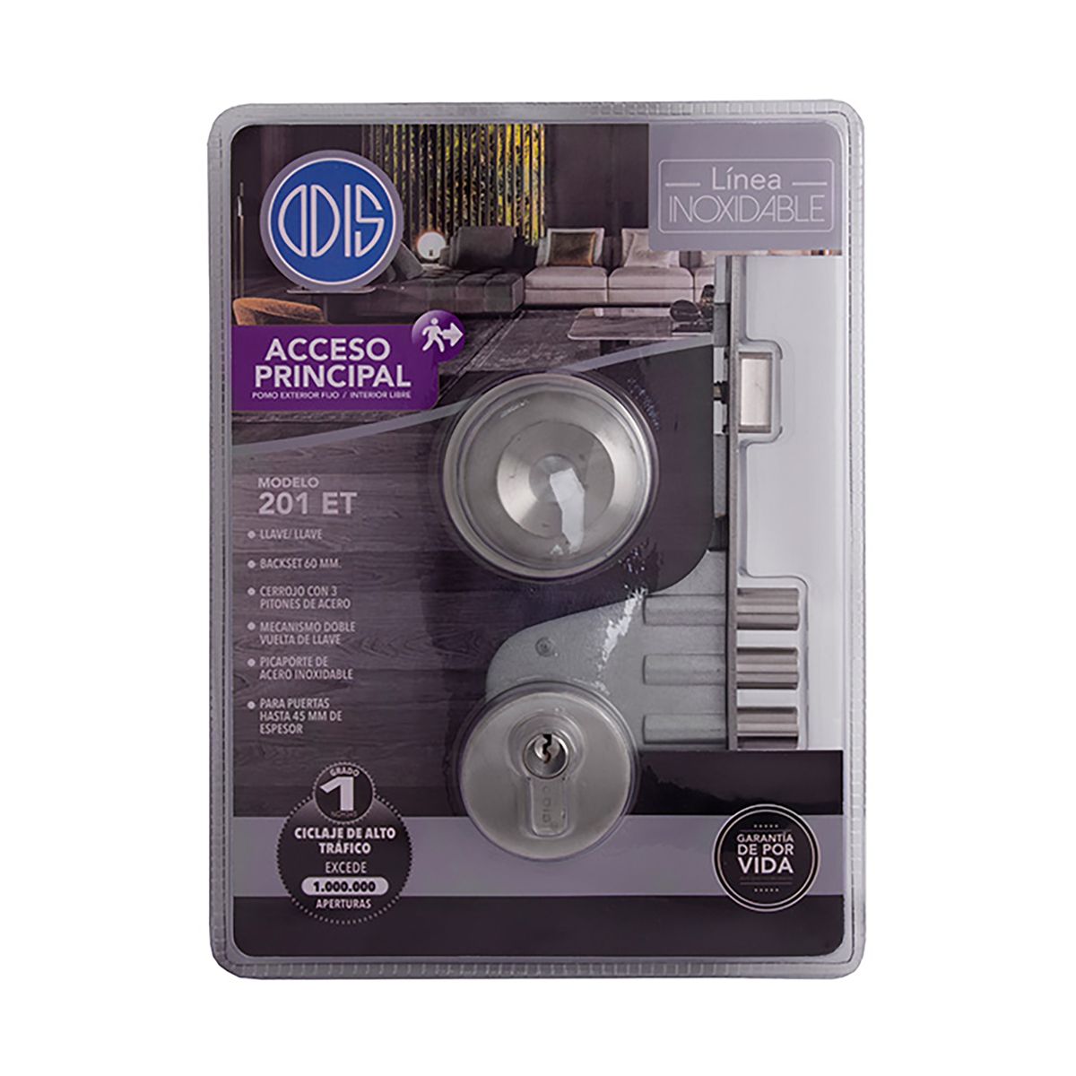 ODIS - Cerradura embutida odis 201 acceso inox