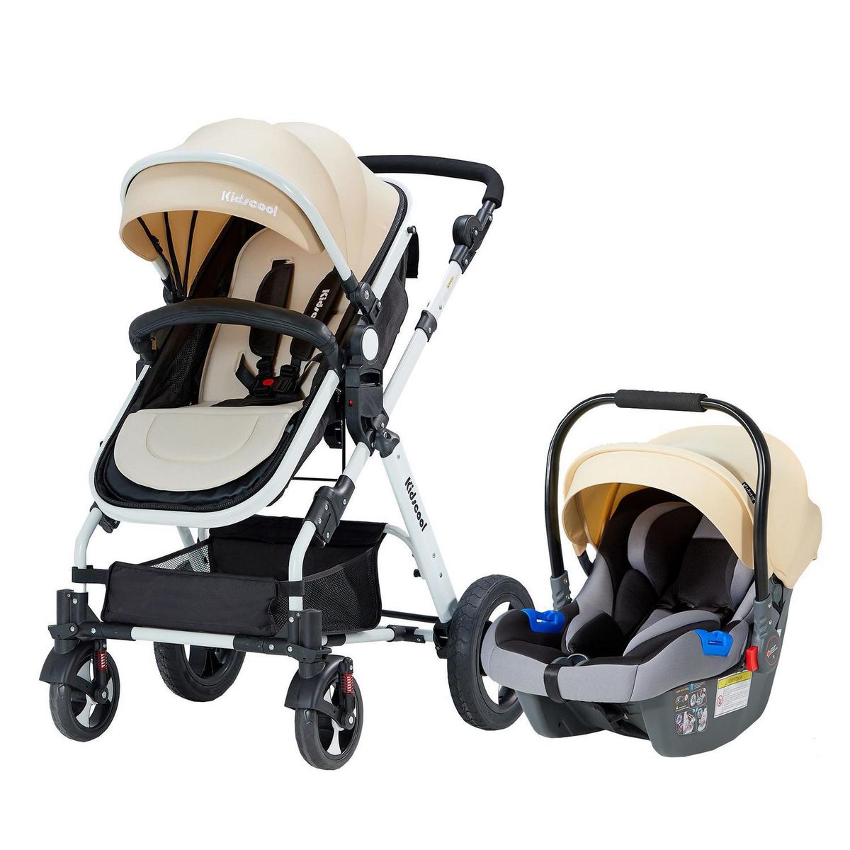 KIDSCOOL - Coche cuna Travel Sytem beige