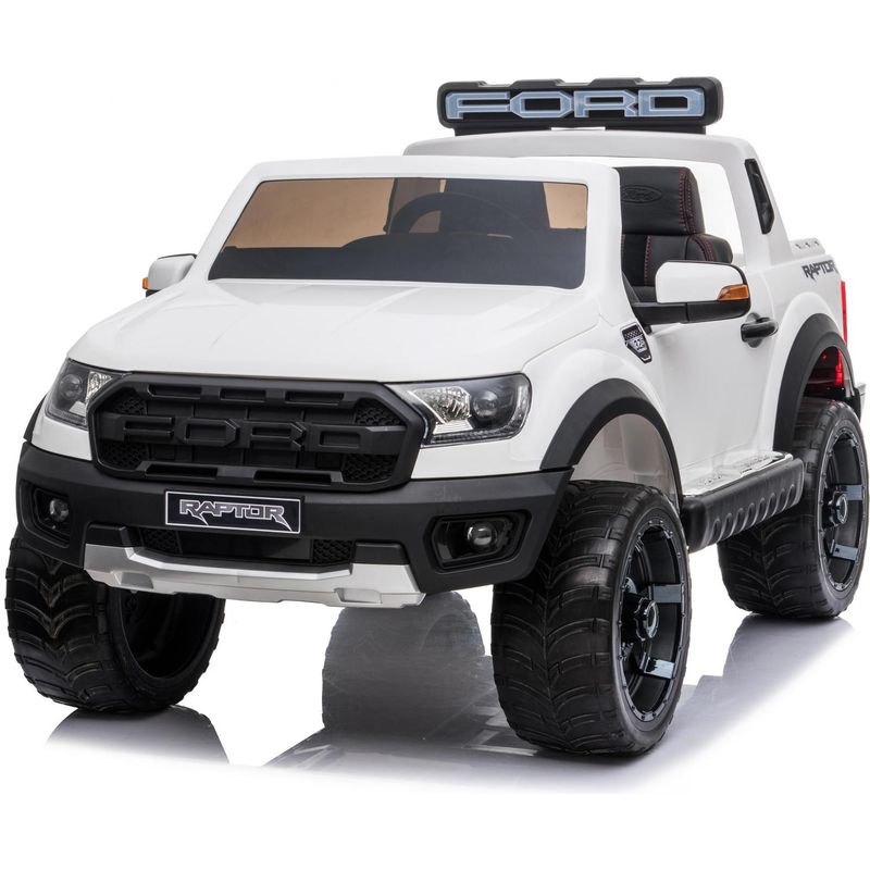 KIDSCOOL - Camioneta blanca Raptor batería 12V licencia Ford