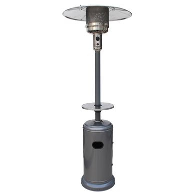Estufa de patio gas licuado 11 kg gris con mesa