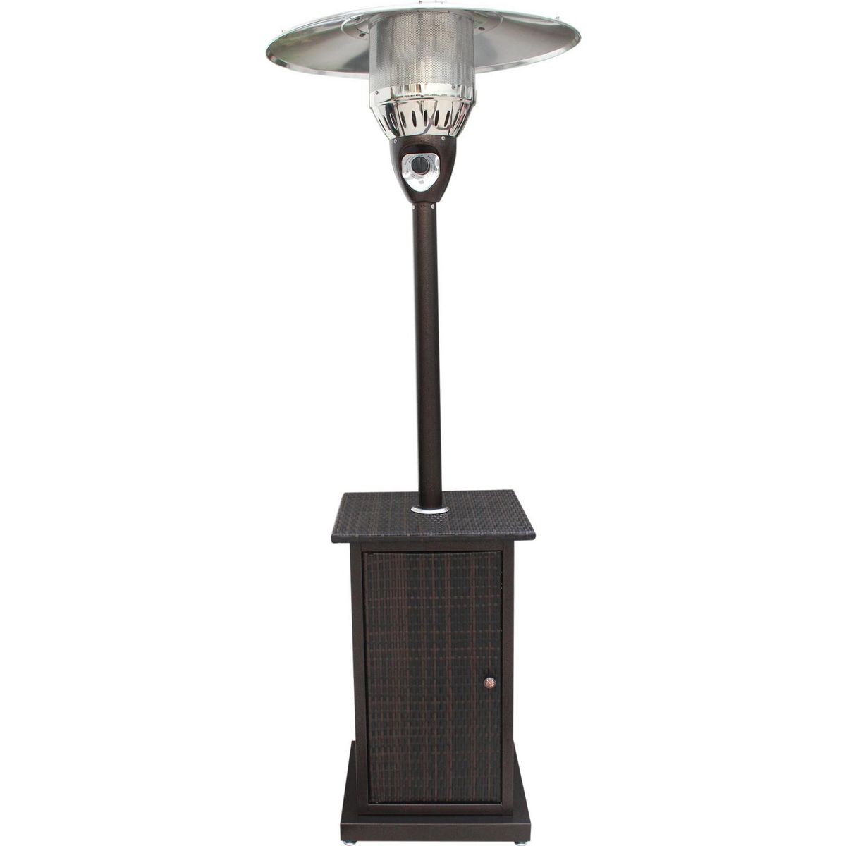 WURDEN - Estufa de Patio a Gas Licuado Acero; Plástico Café
