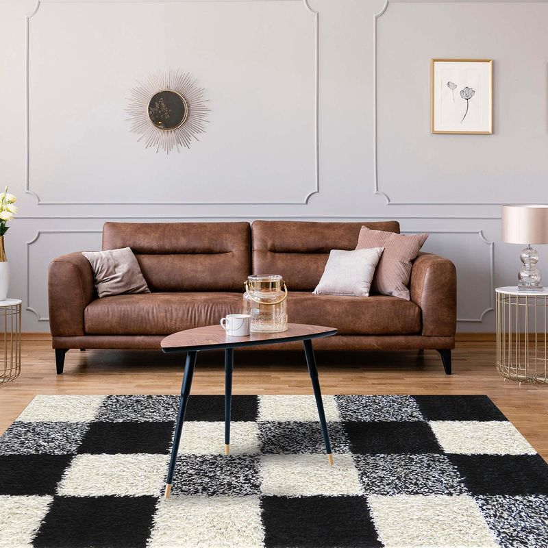 IDETEX - Alfombra Shaggy Niza 150x200 cm Gris