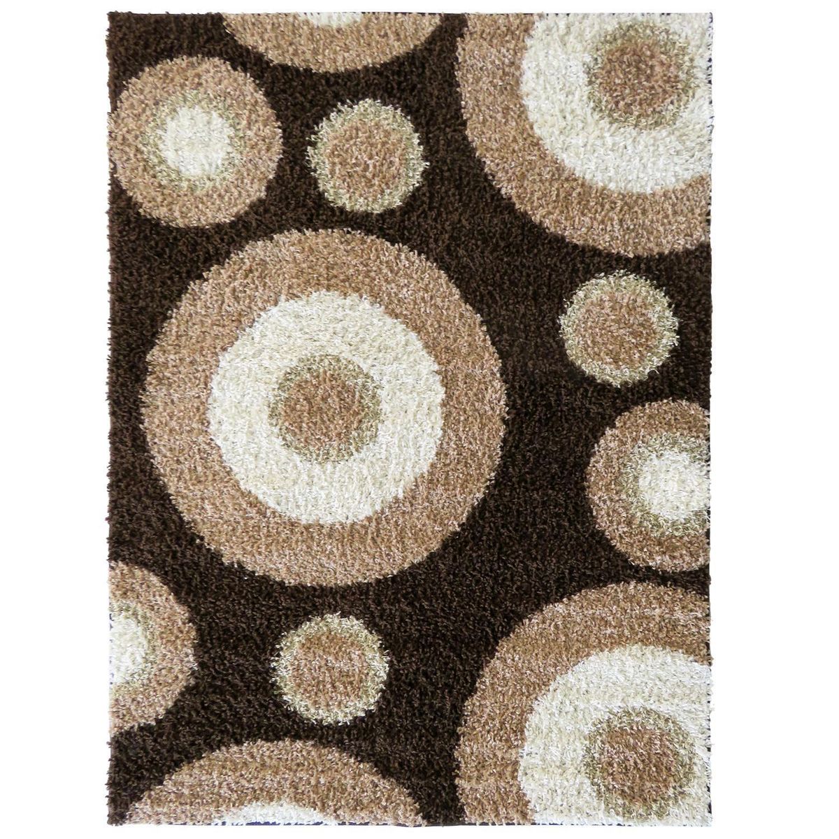 IDETEX - Alfombra Shaggy Niza 150x200 cm Polipropileno Café