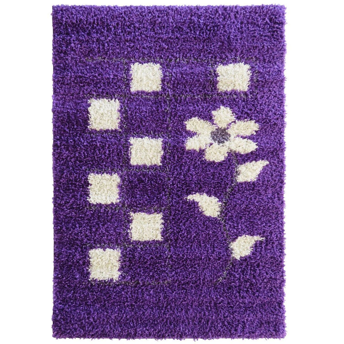 IDETEX - Alfombra Shaggy Flow 120x170 cm Polipropileno Morado