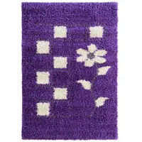 Alfombra Shaggy Flow 120x170 cm Polipropileno Morado