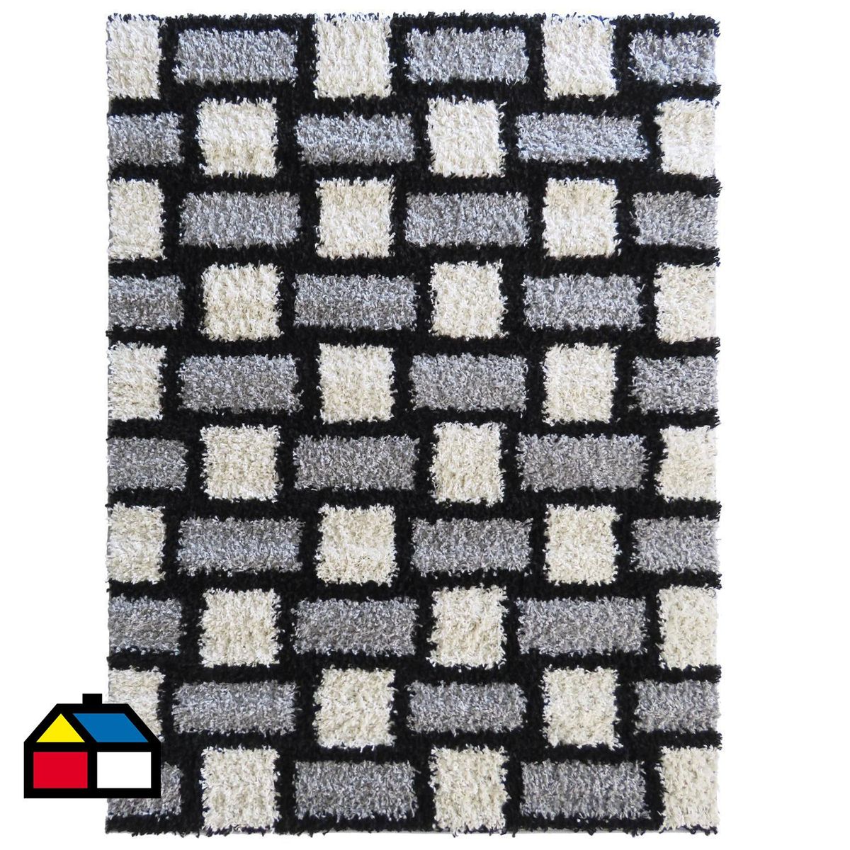 IDETEX - Alfombra Shaggy Niza 150x200 cm Polipropileno Gris