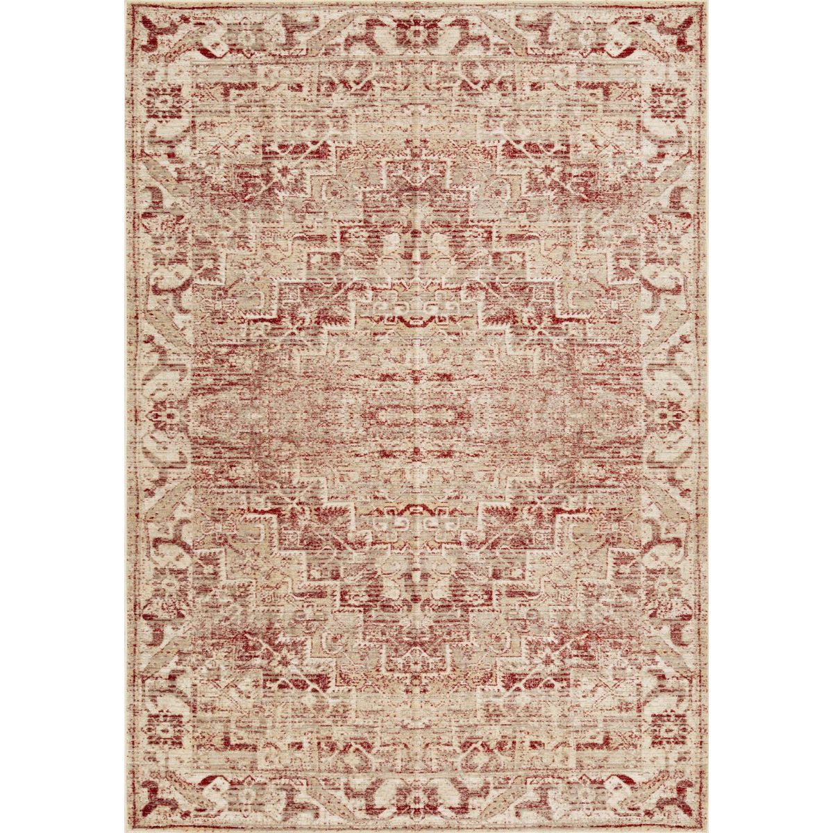 IDETEX - Alfombra Vintage 140x200 cm Polipropileno Rojo