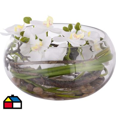 Arreglo artificial orquidea.