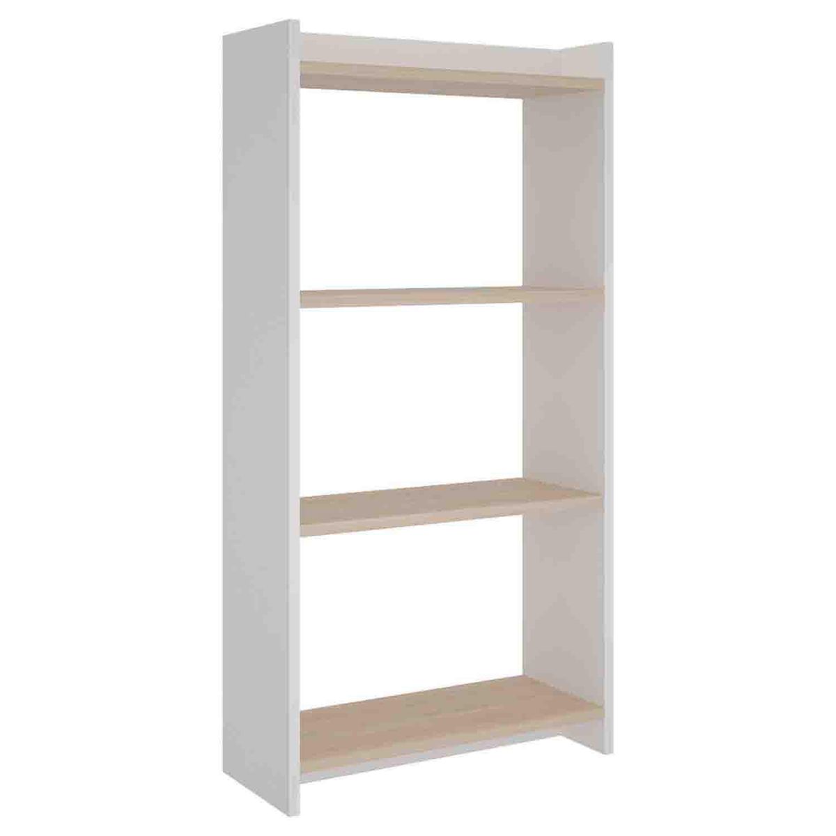 SILCOSIL - Estante MDP 3 Nivel(es) 51x100x20 cm Blanco/Madera