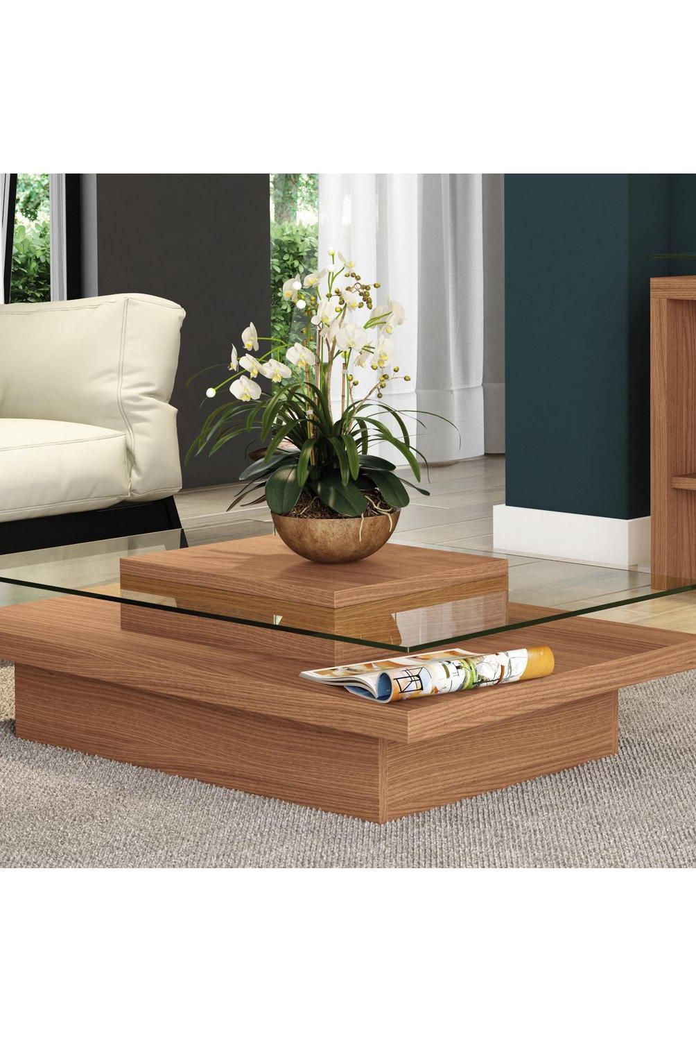 EXIT - Mesa centro madera 67x100x30 cm
