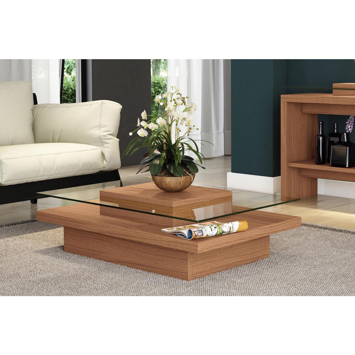 EXIT - Mesa centro madera 67x100x30 cm