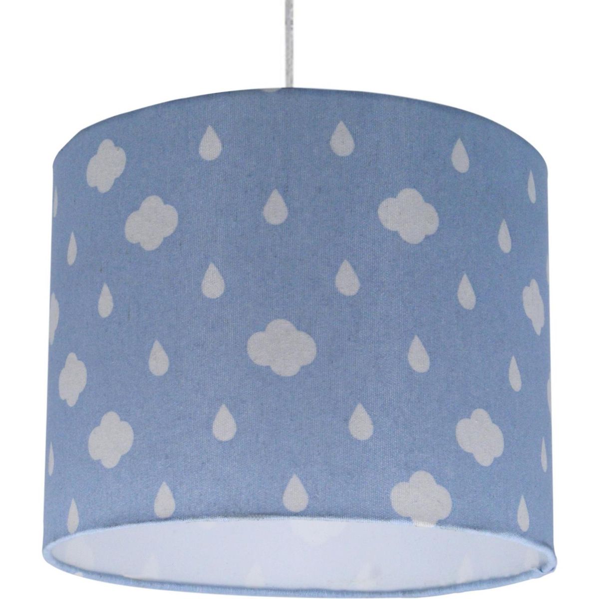 LIGHTING - Lámpara Colgante Nube 1 Luz Tela Celeste