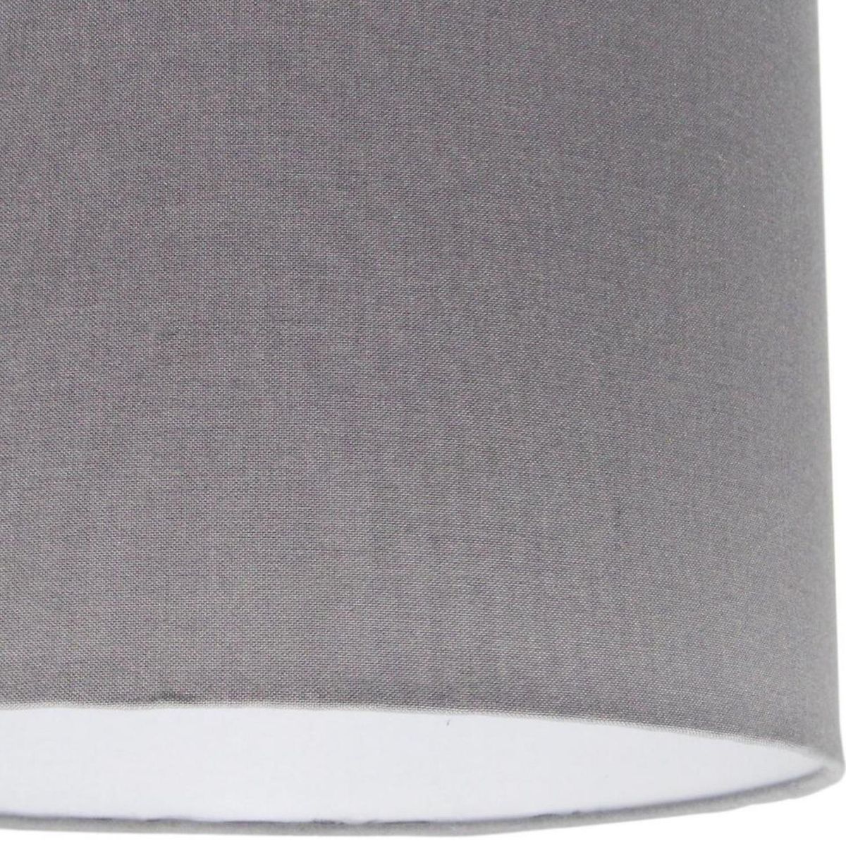 LIGHTING - Lámpara Colgante Lisa 1 Luz Tela Gris