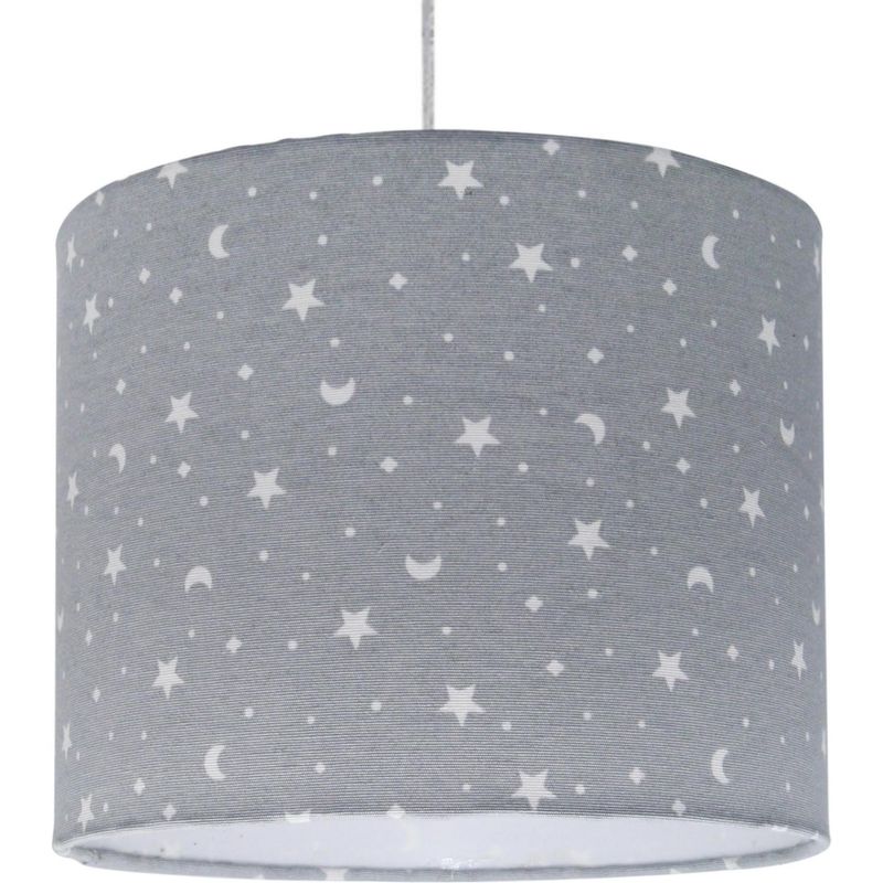 LIGHTING - Lámpara colgante estrella luna gris 1 luz E27