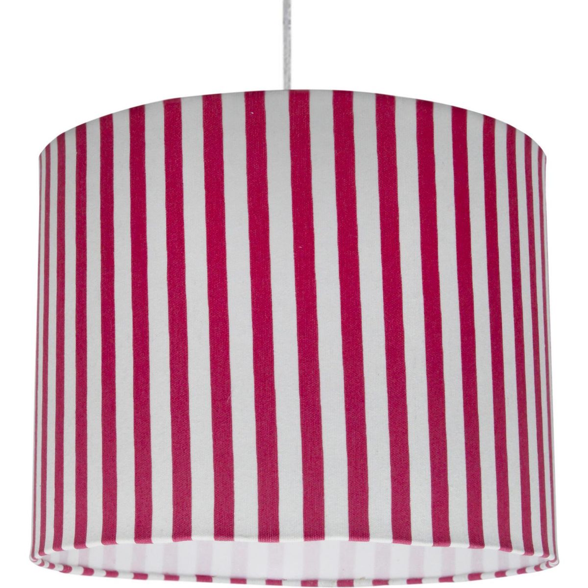 LIGHTING - Lámpara Colgante Línea 1 Luz Tela Rosa