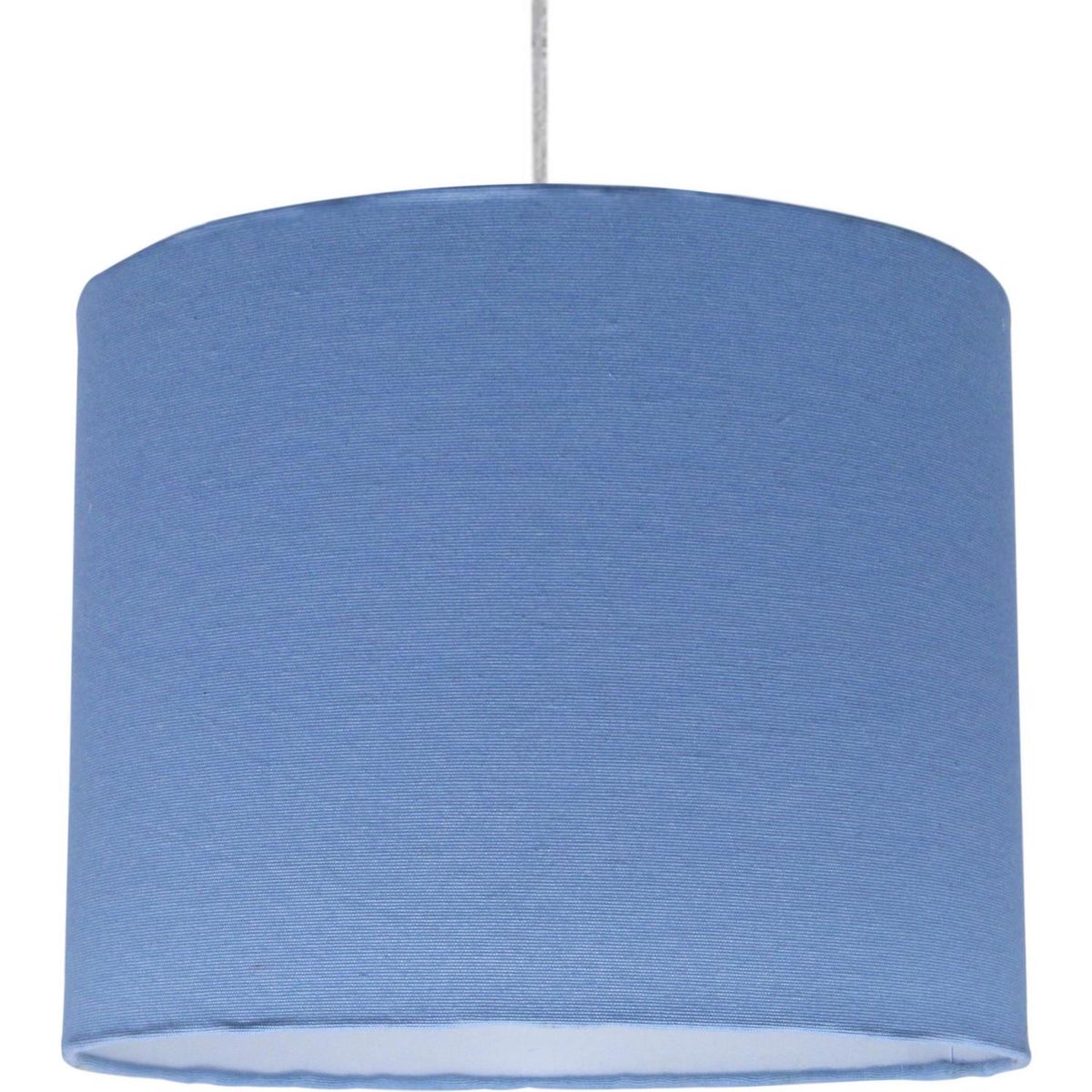 LIGHTING - Lámpara Colgante Lisa 1 Luz Tela Celeste