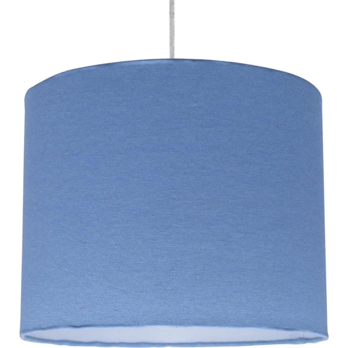 LIGHTING - Lámpara Colgante Lisa 1 Luz Tela Celeste
