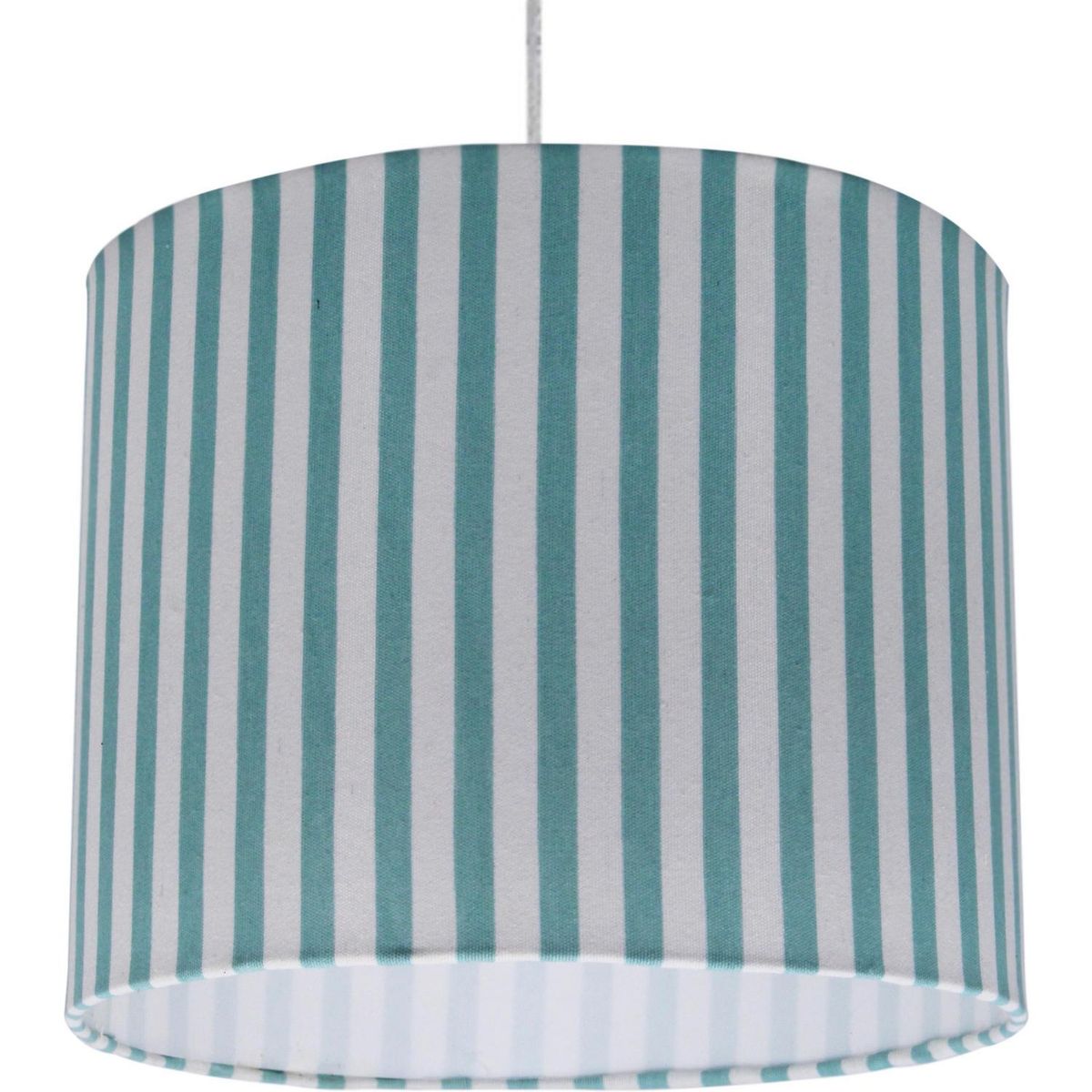 LIGHTING - Lámpara Colgante Línea 1 Luz Tela Verde