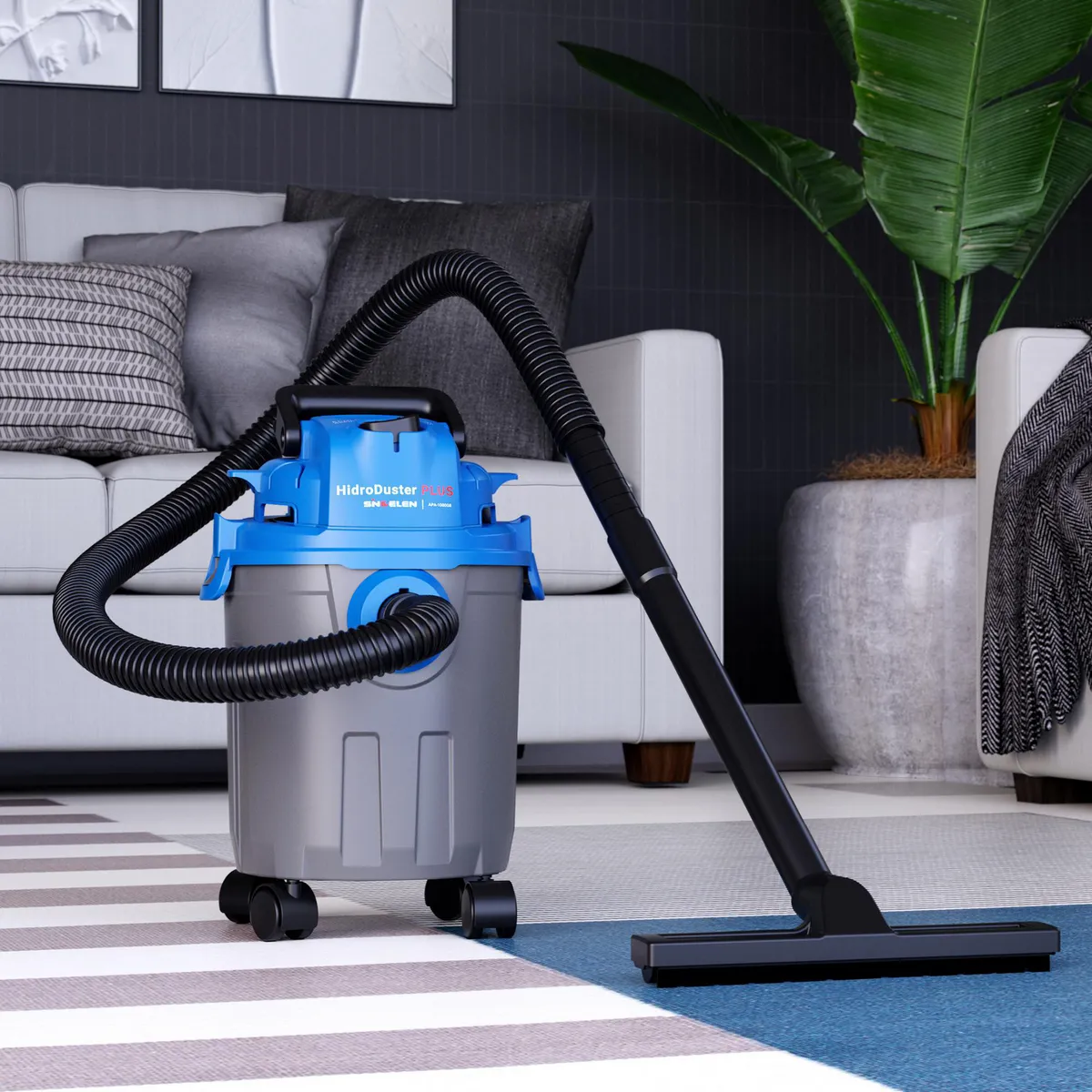 SINDELEN - Aspiradora de Polvo y Agua 1000 W 10 Litros APA-1000GR