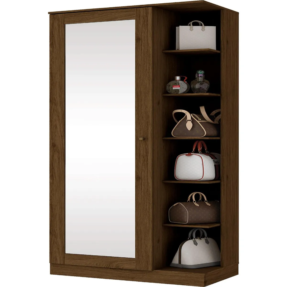 HOME MOBILI - Zapatera MDP 11 Nivel(es) 69x179x38 cm Café