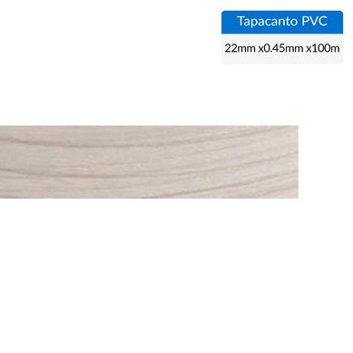 Tapacanto PVC acacia arena 22x0,45 mm Ro 100 mt