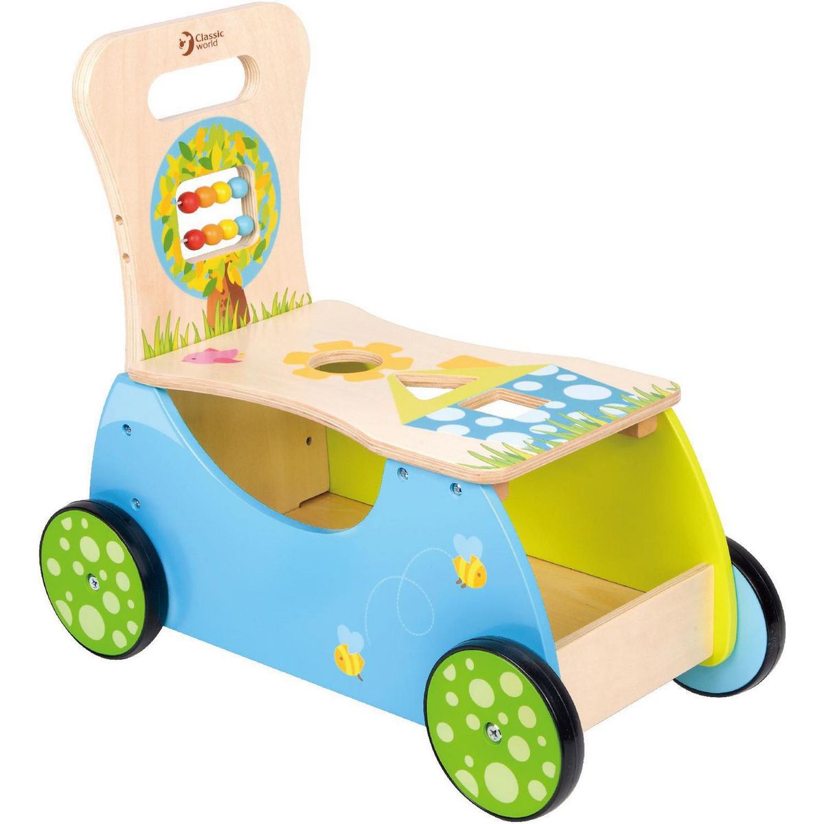 KIDSCOOL - Correpasillo Didáctico Celeste/verde Recién nacido