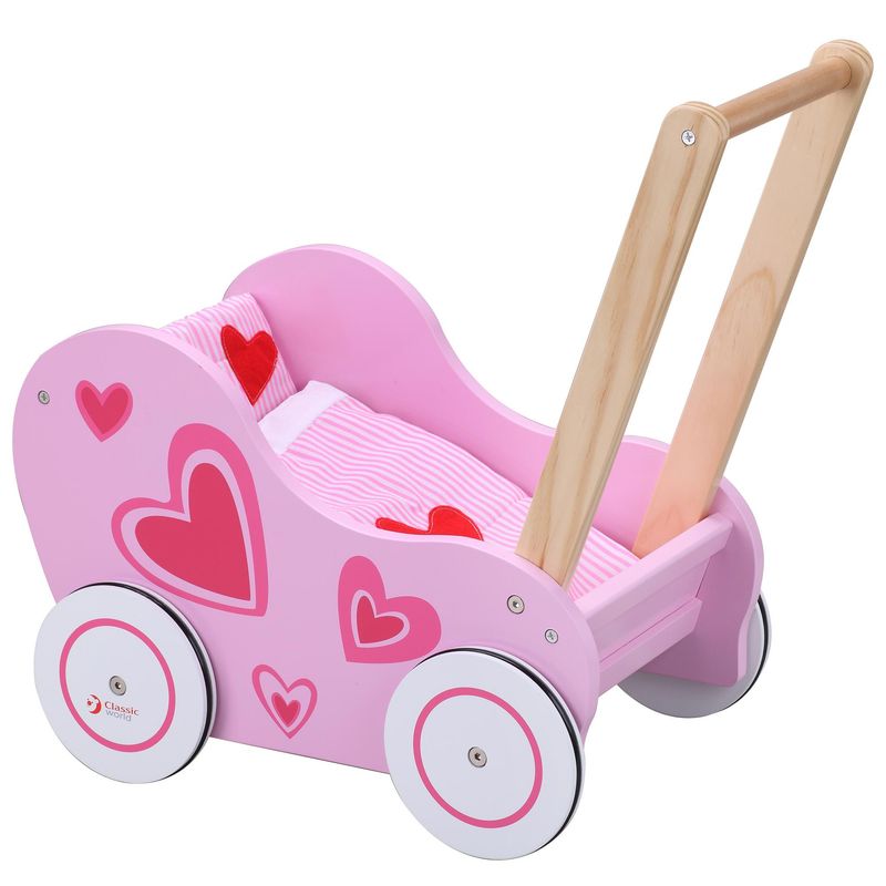 KIDSCOOL - Caminador de Madera Niña Rosado Desde 1 año