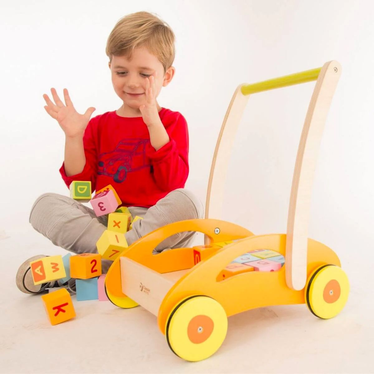 KIDSCOOL - Caminador madera didáctico con blocks