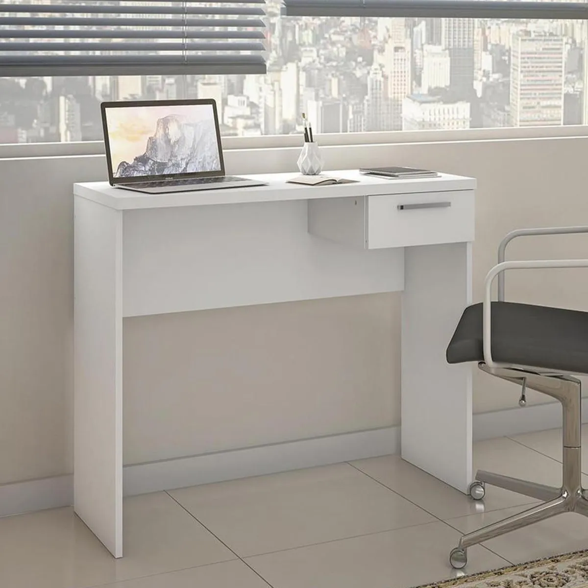 HOME MOBILI - Escritorio 78x90x40 cm blanco