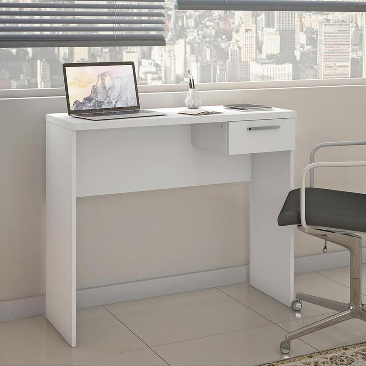 HOME MOBILI - Escritorio 78x90x40 cm blanco